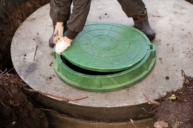 Septic Tank Lid Repair in Progress